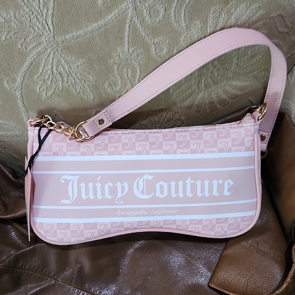 Juicy Couture Pink Baguette Shoulder Bag